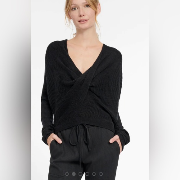 Splendid Sweaters - Splendid NWOT Loopknit LYR Surplice Sweater